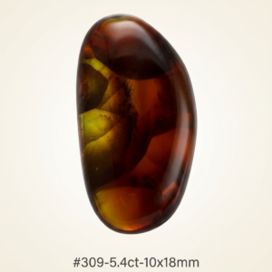 #309 — Fire Agate Cabochon, 5.4ct (10x18mm)